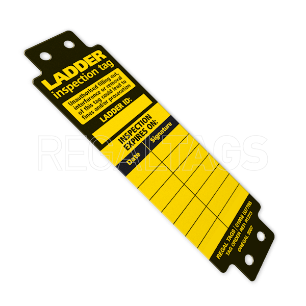 Ladder inspection tag